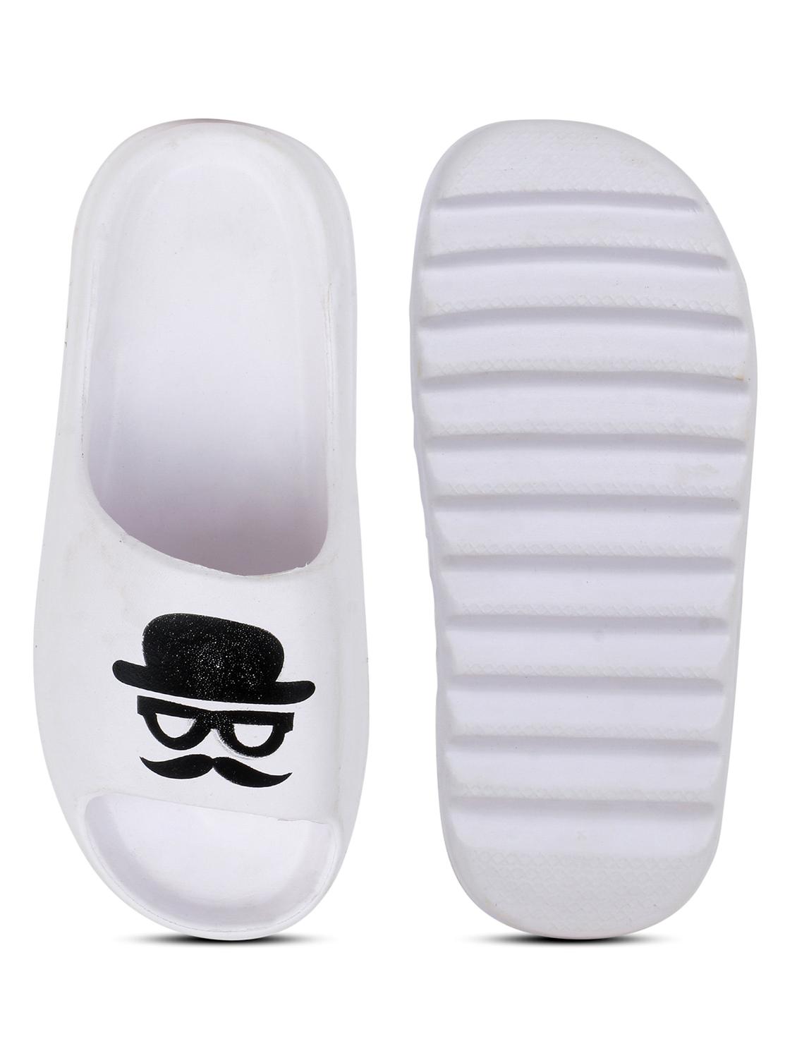 white croslite slip on flip flops - 19010403 - Standard Image - 4
