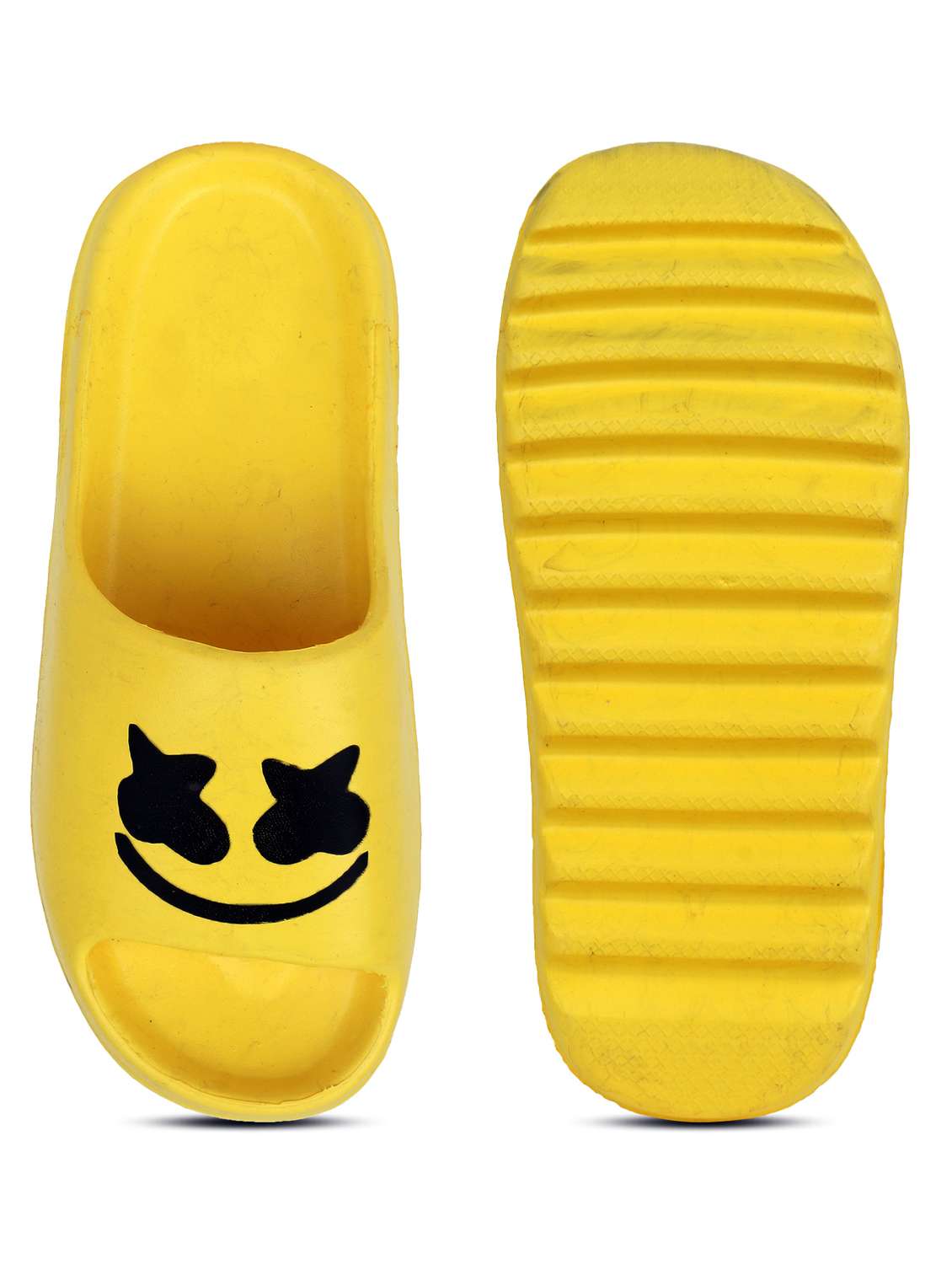 yellow croslite slip on flip flops - 19010414 -  Standard Image - 4