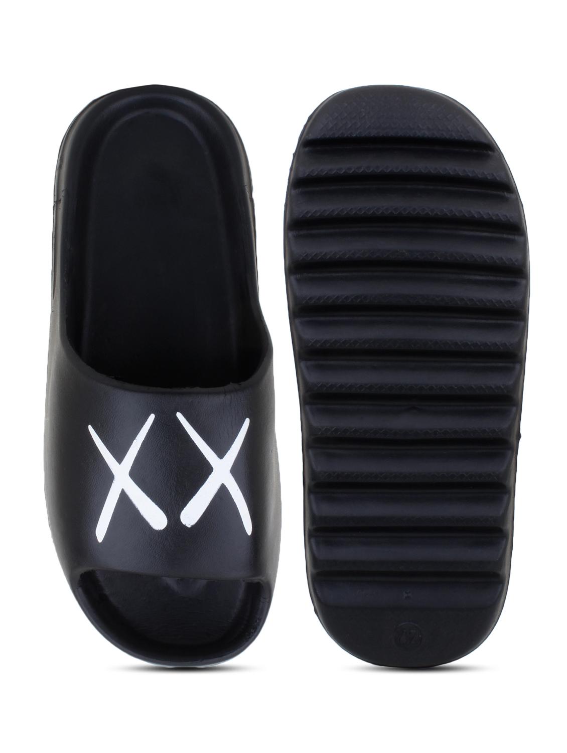 black croslite slip on flip flops - 19010420 - Standard Image - 4