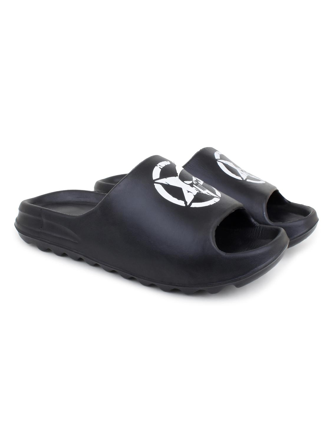 black croslite slip on flip flops - 19010423 - Standard Image - 1