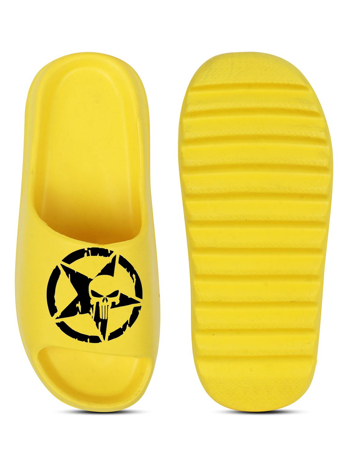 yellow croslite slip on flip flops - 19010425 - Standard Image - 4