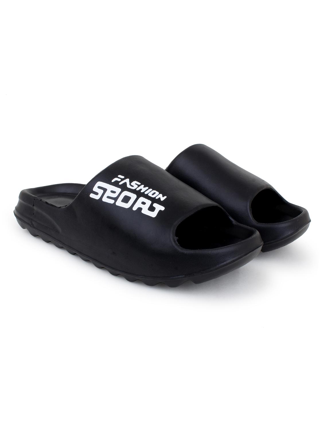black croslite slip on flip flops - 19010426 -  Standard Image - 1