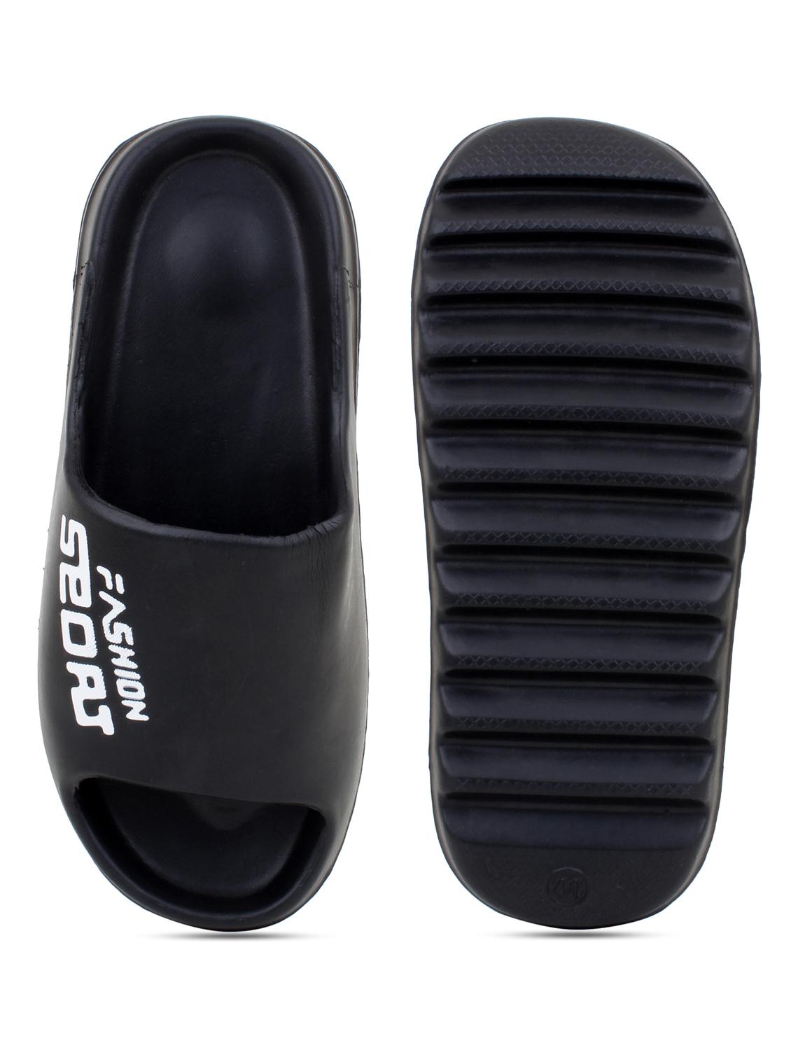 black croslite slip on flip flops - 19010426 - Standard Image - 4