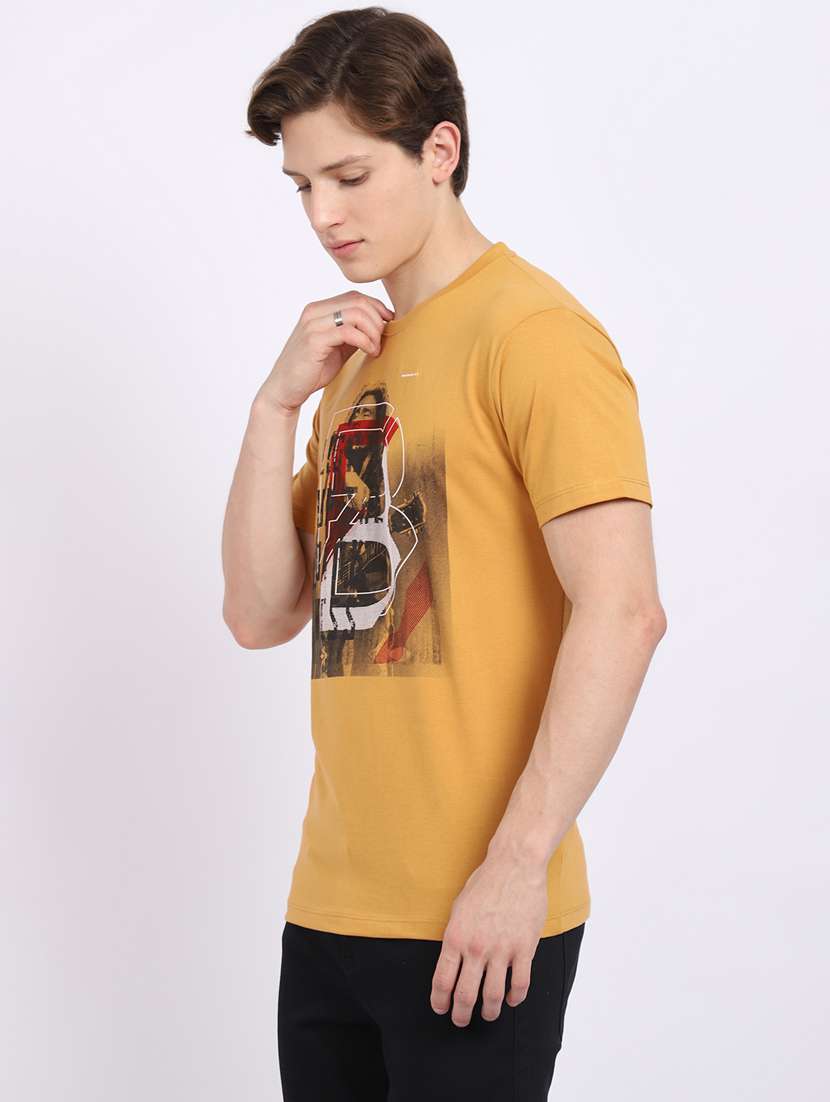 round neck typography t-shirt  - 19010475 -  Standard Image - 1