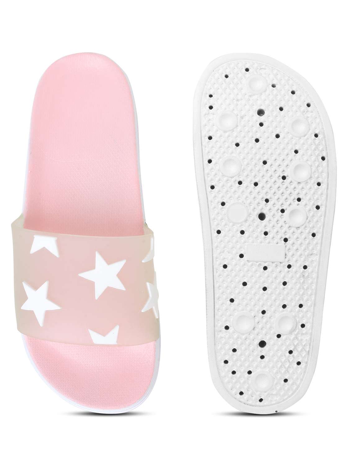 pink printed slip on flip flop - 19020839 - Standard Image - 4