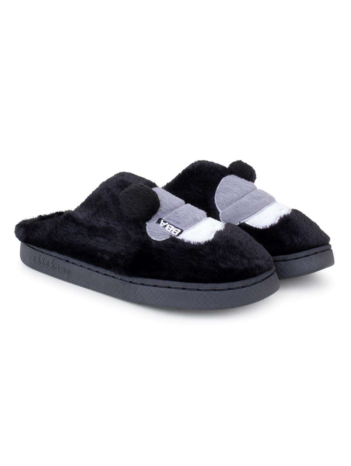 black slip on flip flop - 19020865 - Standard Image - 1