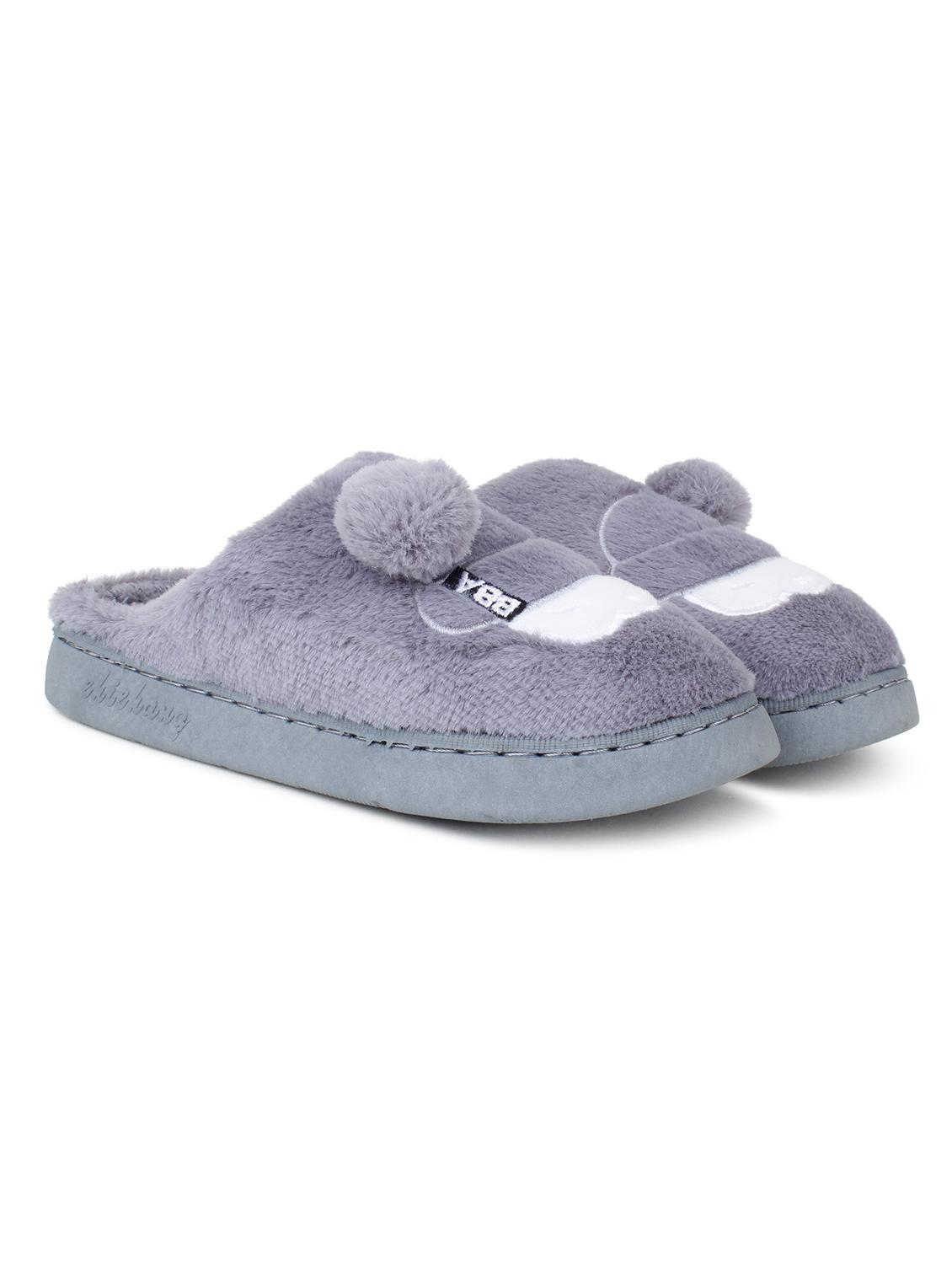 grey slip on flip flop - 19020866 - Standard Image - 1