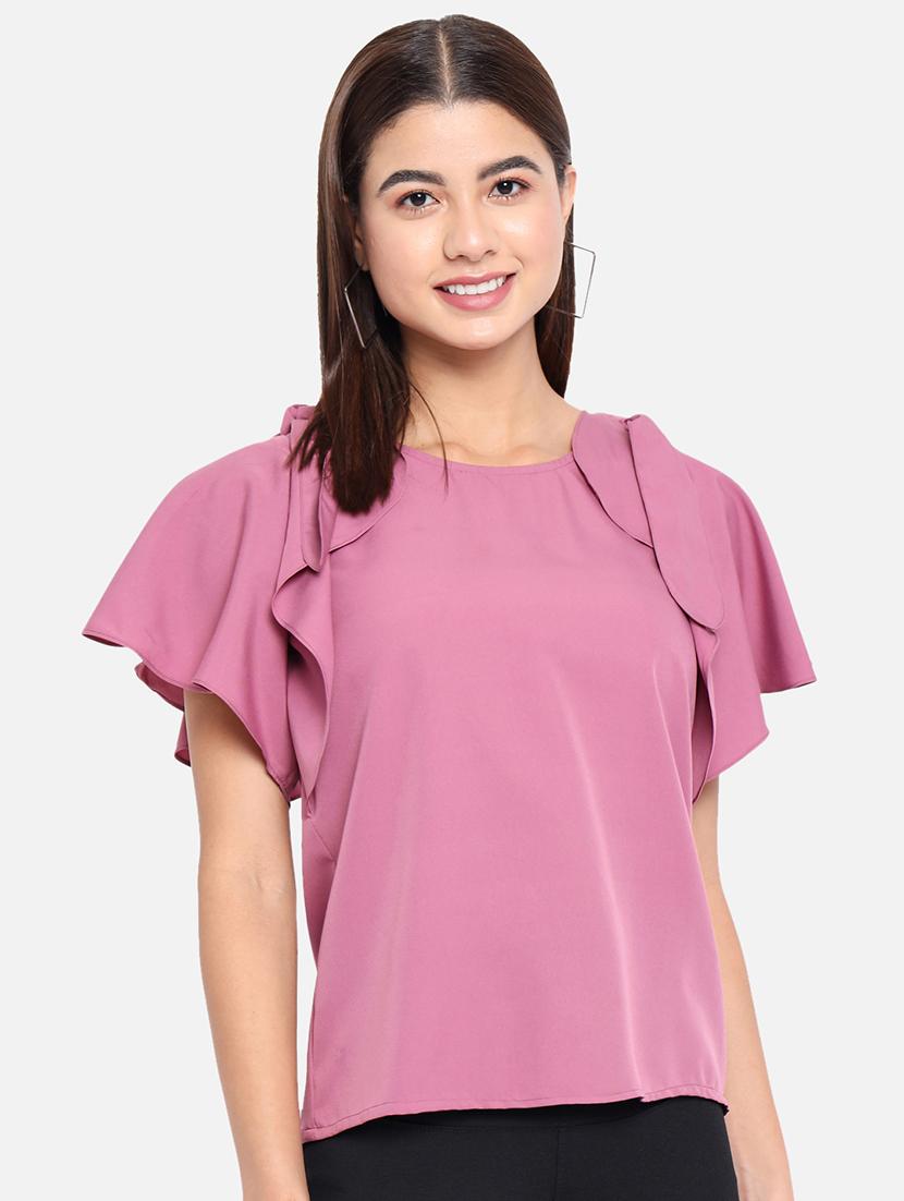 women's straight round neck top - 19036251 -  Zoom Image - 0