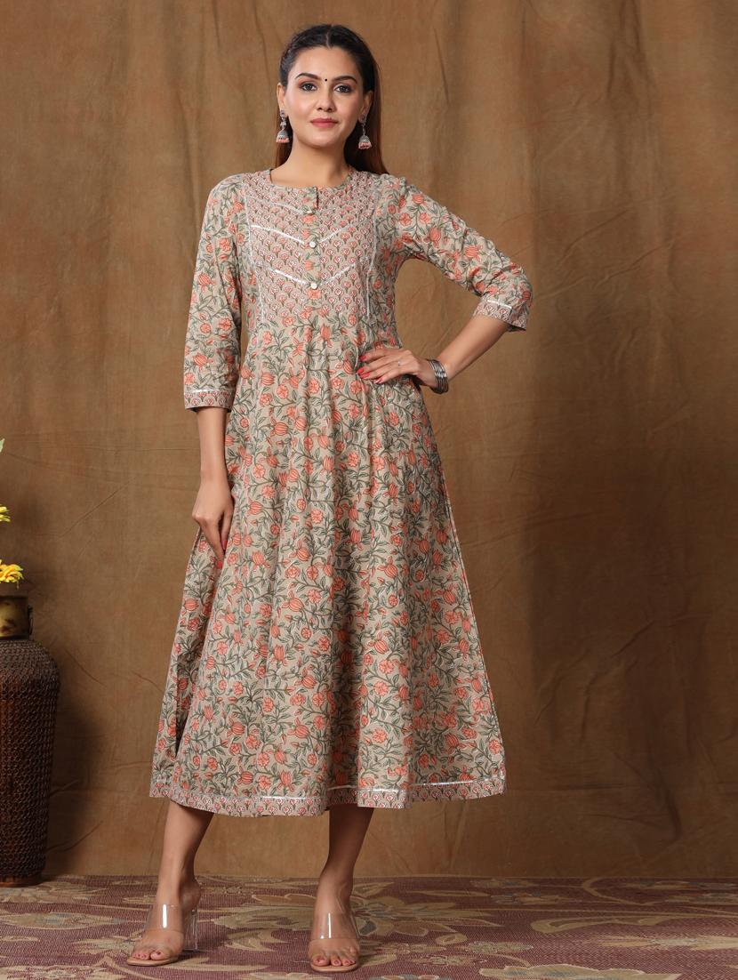 women's flared kurta