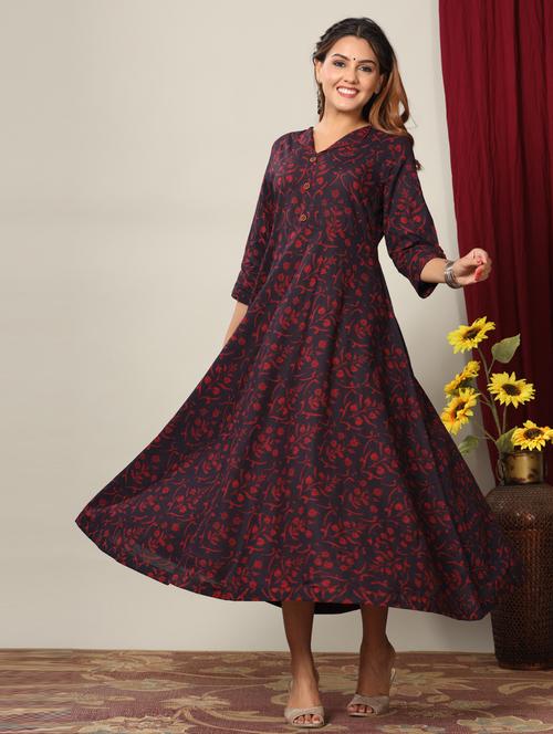 women's flared kurta - 19039198 - Standard Image - 0