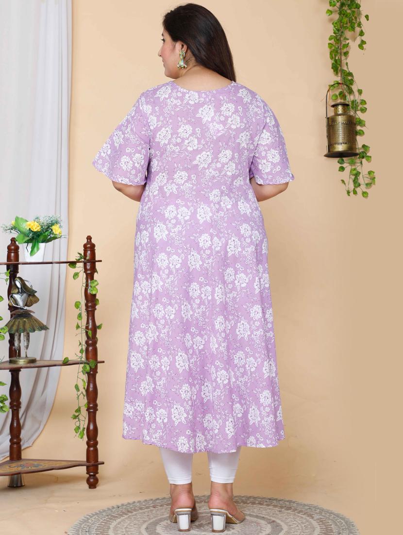 women's flared kurta - 19039330 - Standard Image - 1
