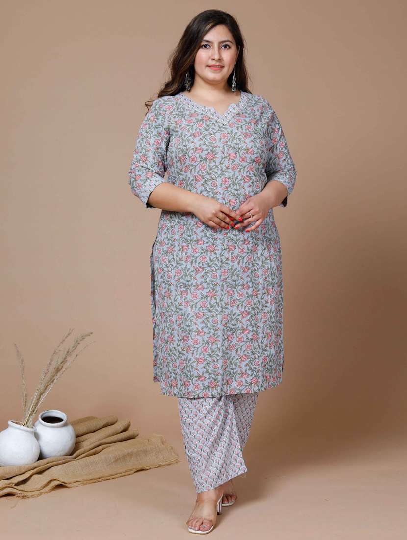 printed kurta palazzo set