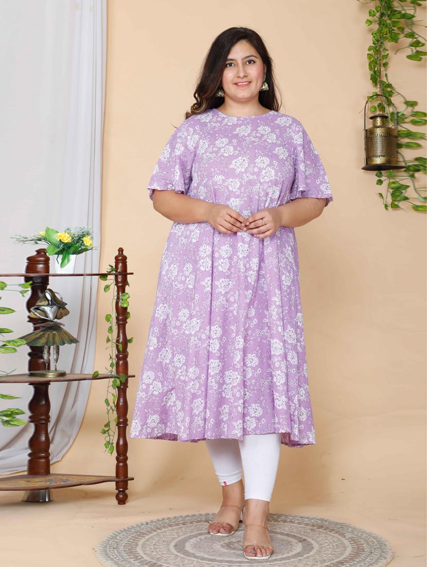 women's flared kurta - 19039372 - Standard Image - 1
