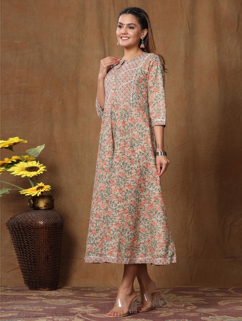 women's flared kurta - 19039588 -  Standard Image - 1