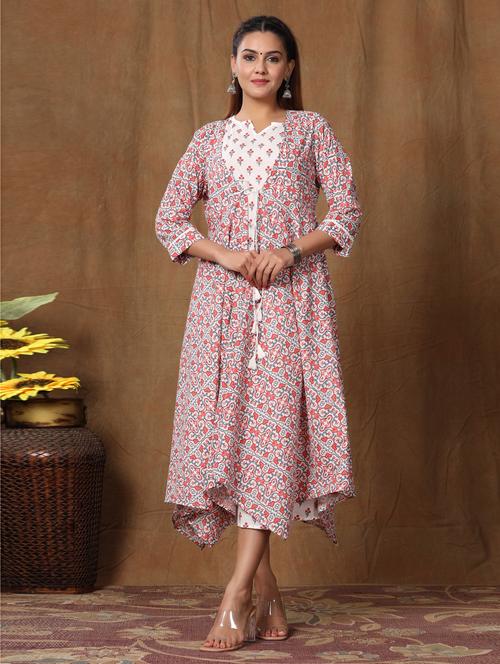 women's kurta with jacket kurta - 19039589 - Standard Image - 0