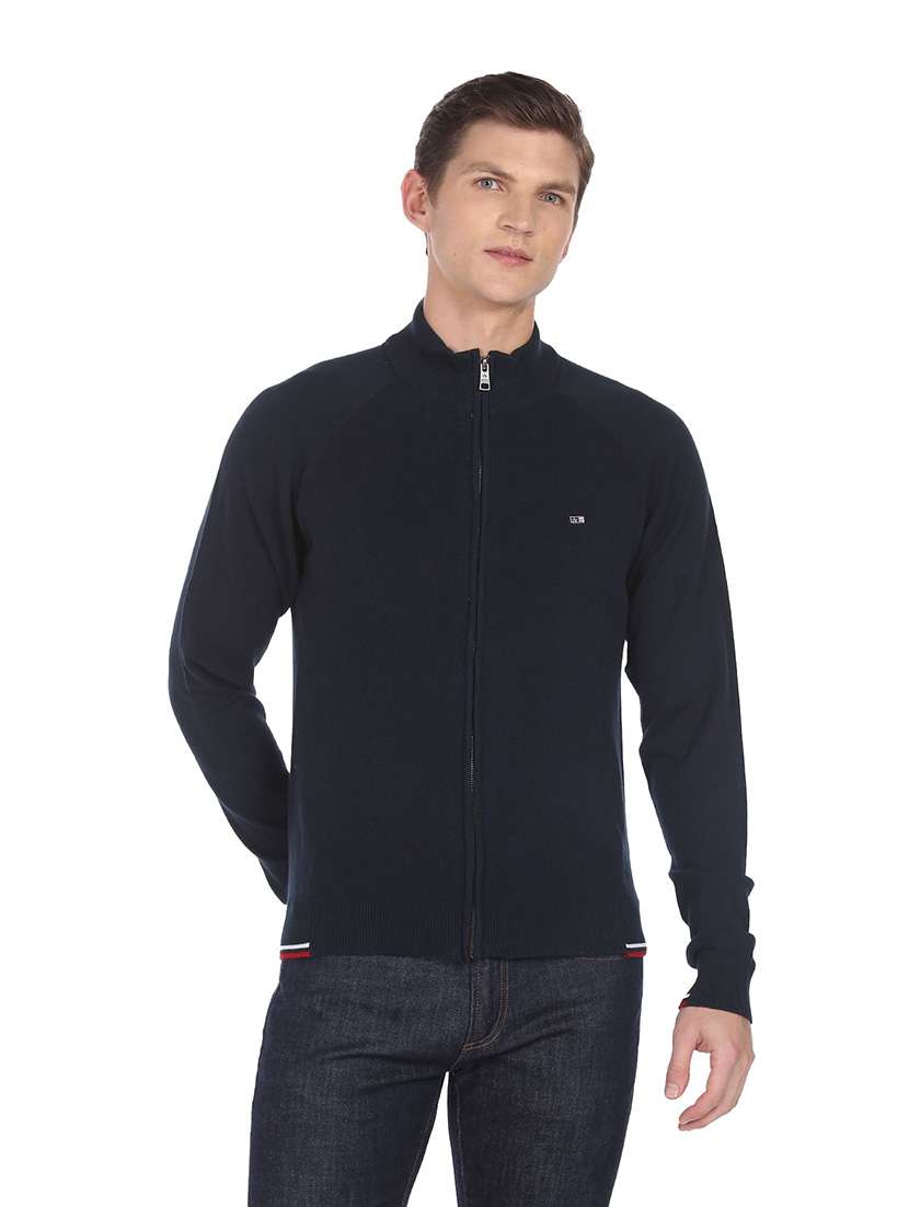 blue cotton  cardigan