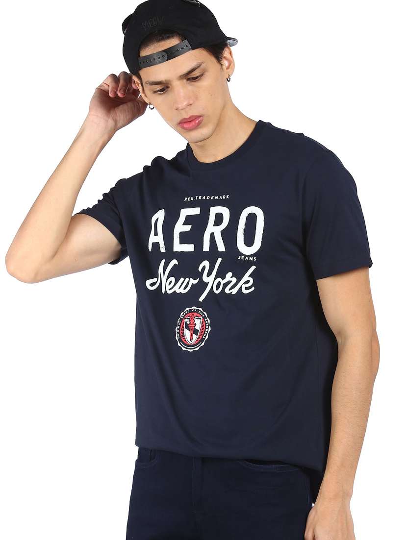 crew neck printed t-shirt - 19080819 -  Standard Image - 1