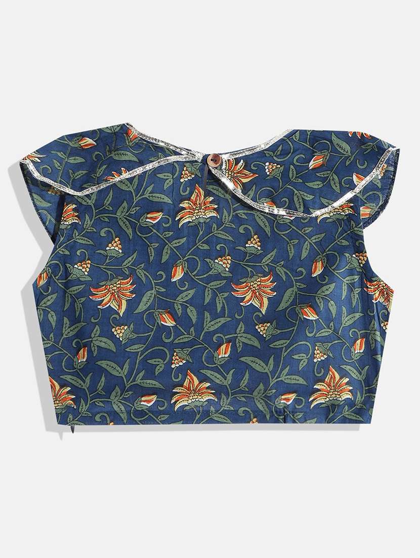 girls round neck floral printed top and sharara set - 19081876 -  Standard Image - 1