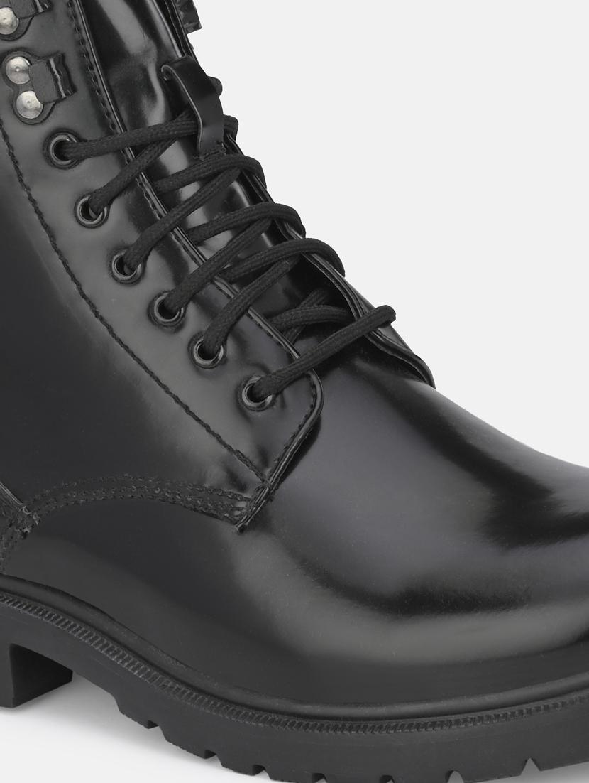 men black lace up boots - 19082601 - Standard Image - 4