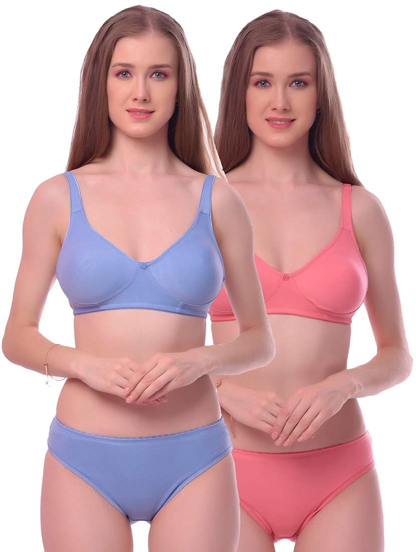 pack of 2 bras and panty set