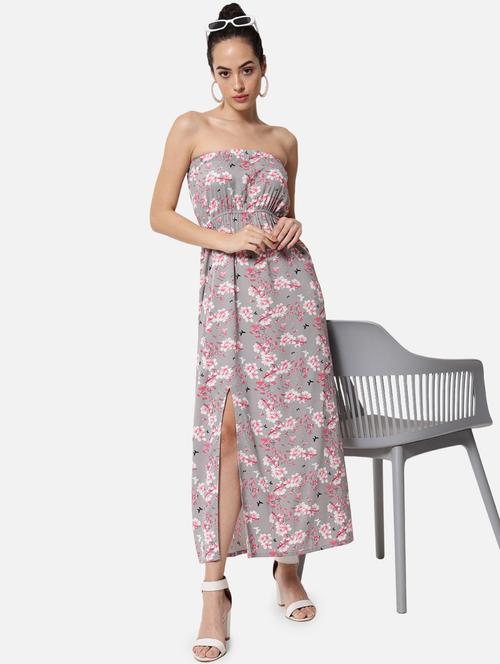 women's tube floral dress - 19082707 - Standard Image - 0