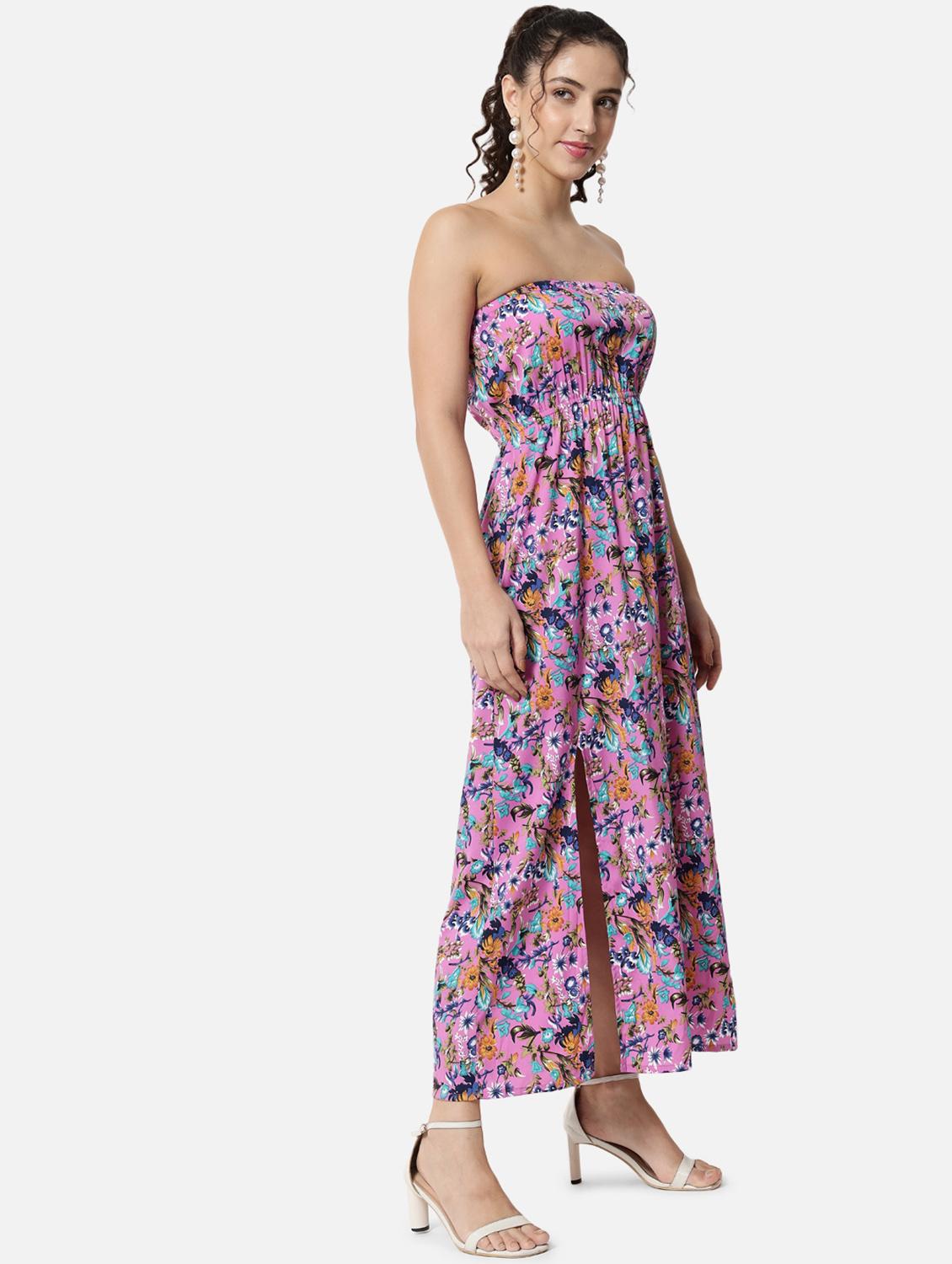 women's tube floral dress - 19082715 - Standard Image - 1