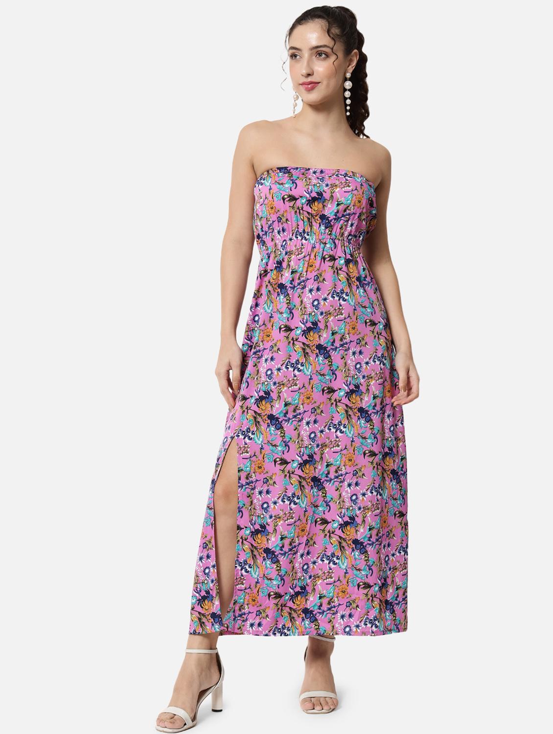 women's tube floral dress - 19082715 - Standard Image - 4