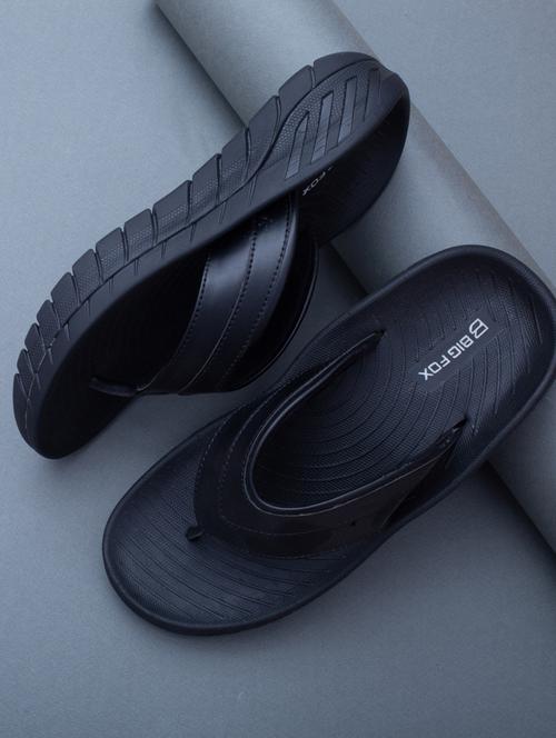 black pu slip on slippers - 19082726 - Standard Image - 0