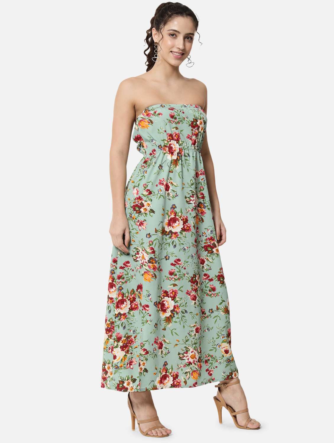 women's tube floral dress - 19082819 -  Standard Image - 1