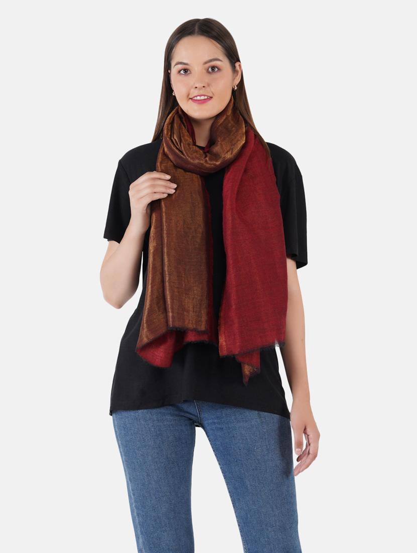 women's zari stole - 19082846 - Standard Image - 4