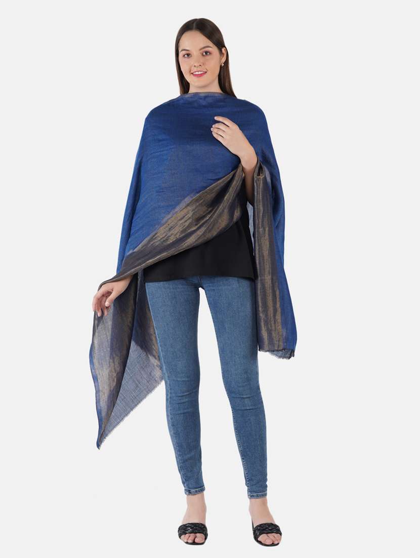 women's solid print stole