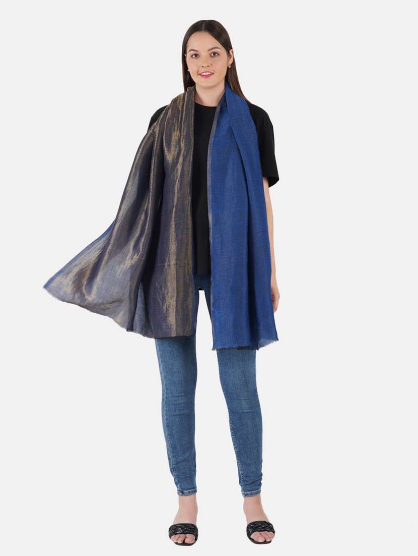 women's solid print stole - 19082847 -  Standard Image - 1