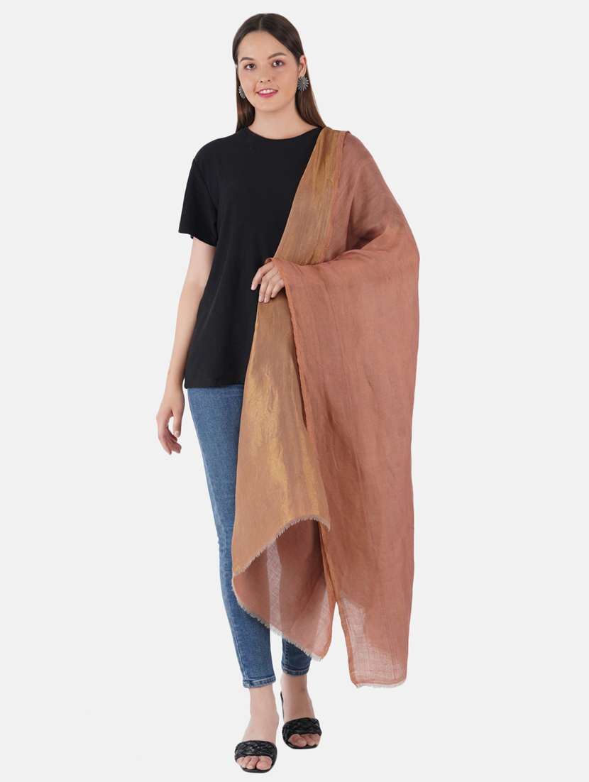 women's self design print stole