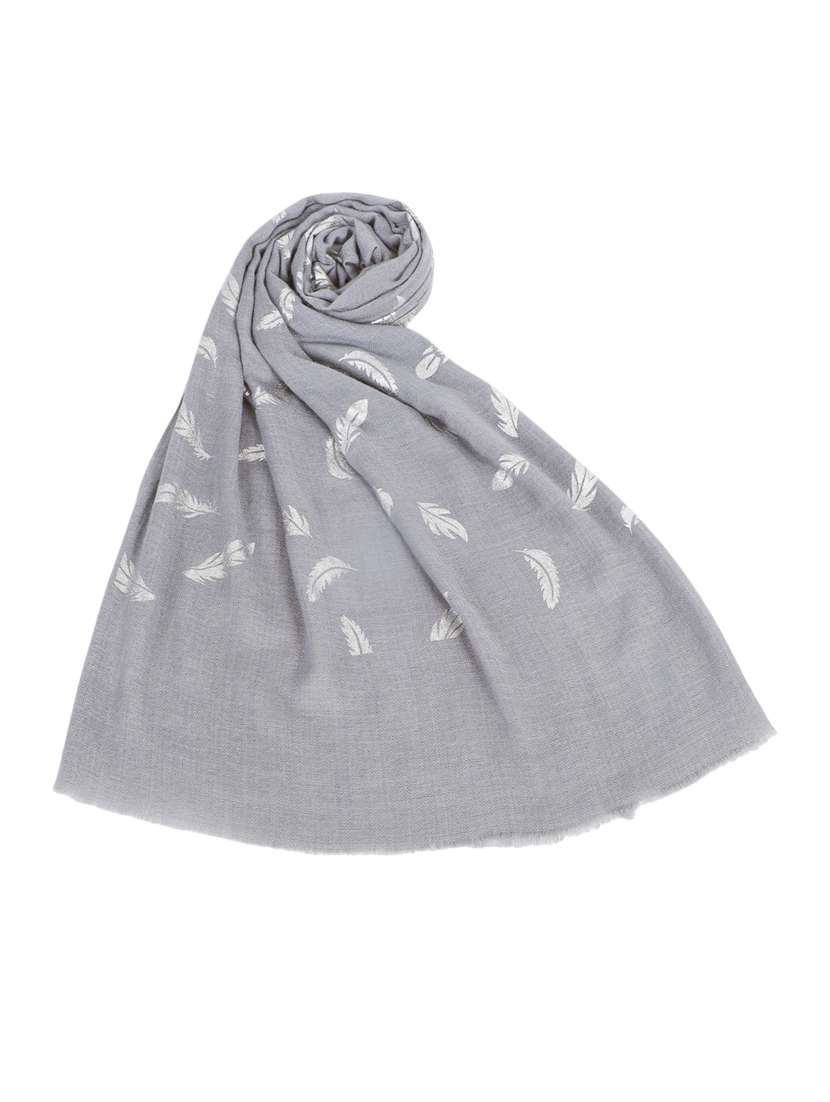 women's foil print print stole - 19082860 - Standard Image - 4