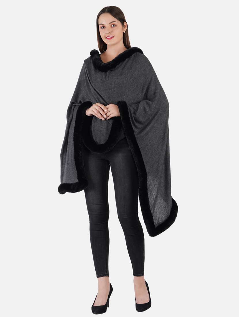 black wool stole - 19082863 -  Standard Image - 1