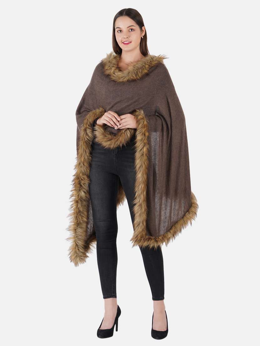 women's solid print stole - 19082864 -  Standard Image - 1