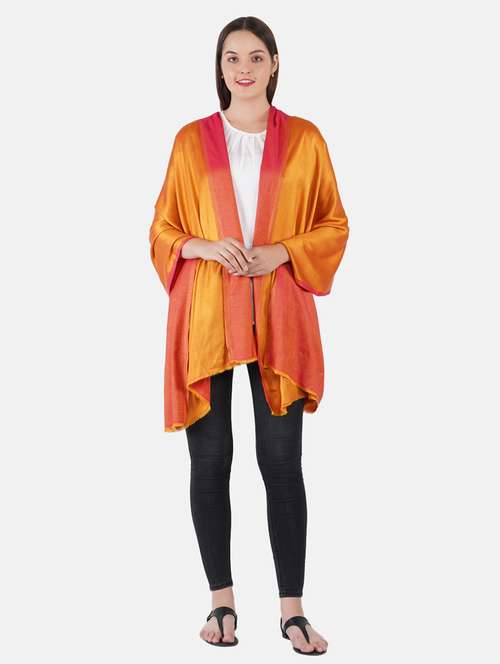 multi colored pure silk scarf - 19082870 - Standard Image - 0