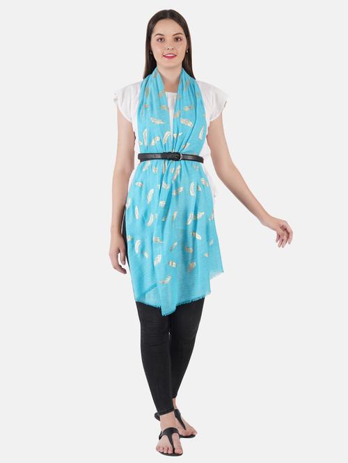 light blue wool scarf - 19082872 -  Standard Image - 0