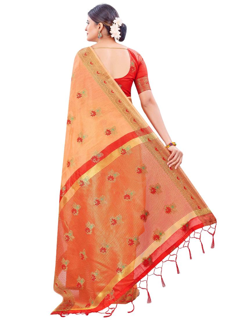 multi colored cotton silk set saree - 19083039 - Standard Image - 1