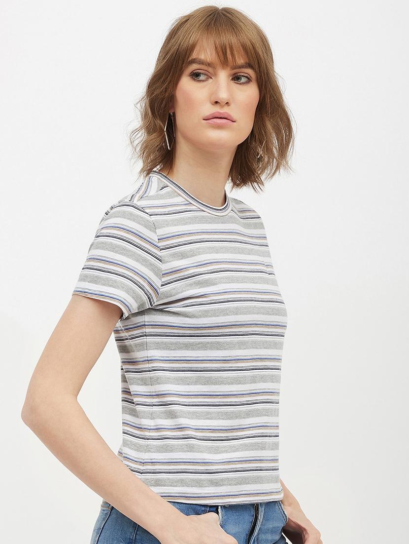 multi colored cotton regular tee - 19083681 - Standard Image - 1
