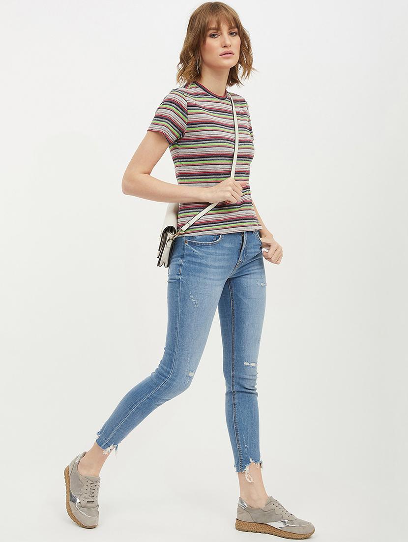 multi colored cotton regular tee - 19083716 - Standard Image - 4