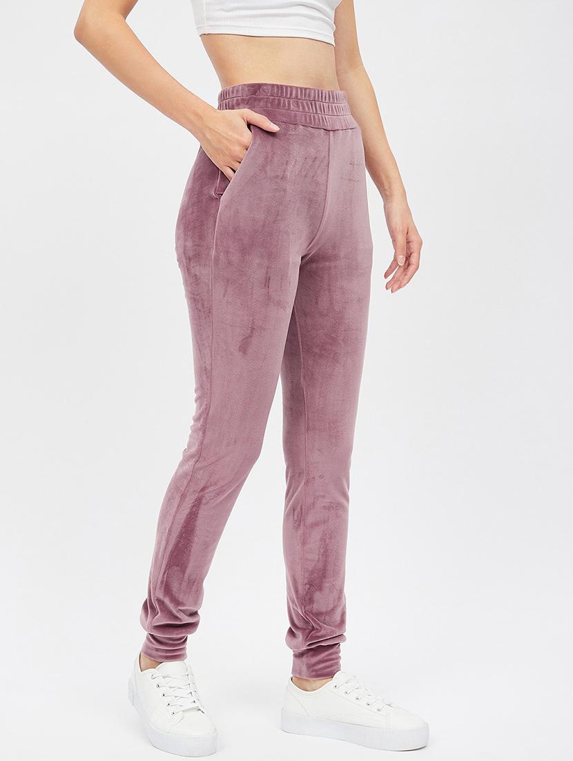 purple solid track pant - 19083792 - Standard Image - 1