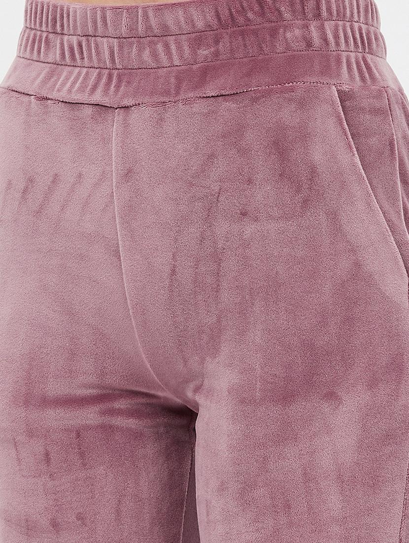 purple solid track pant - 19083792 - Standard Image - 4