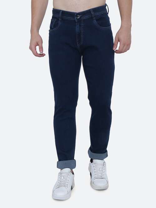 mens slim fit plain jeans - 19084088 - Standard Image - 0