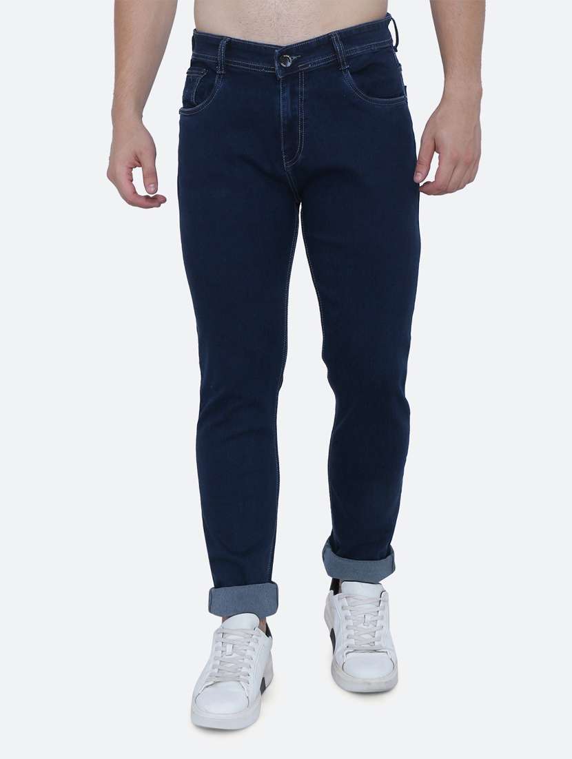 mens slim fit plain jeans - 19084088 - Zoom Image - 0