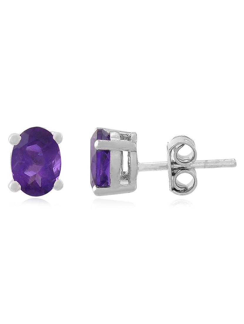 blue stud earring - 19085228 - Standard Image - 1