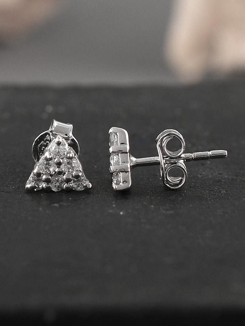 silver plated drop earring - 19085235 - Zoom Image - 0