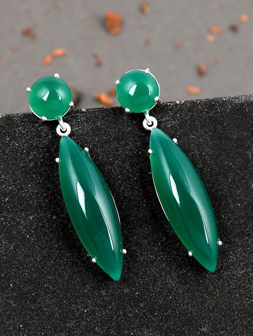 silver plated drop earring - 19085244 -  Standard Image - 0