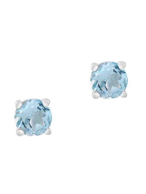 blue silver plated drop earring - 19085246 -  Standard Image - 0