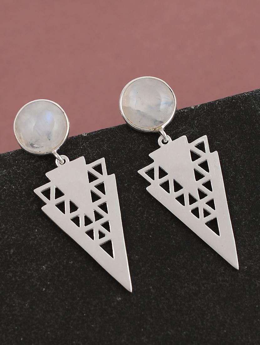 silver plated drop earring - 19085252 - Zoom Image - 0